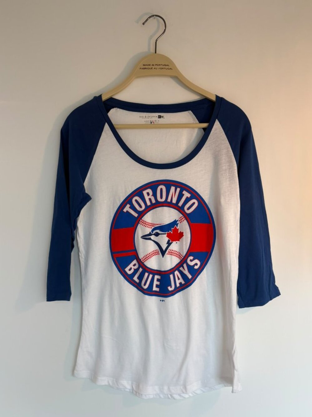 Toronto Blue Jays 3/4 Sleeve Raglan Baseball Tee – 5th & Ocean by New Era